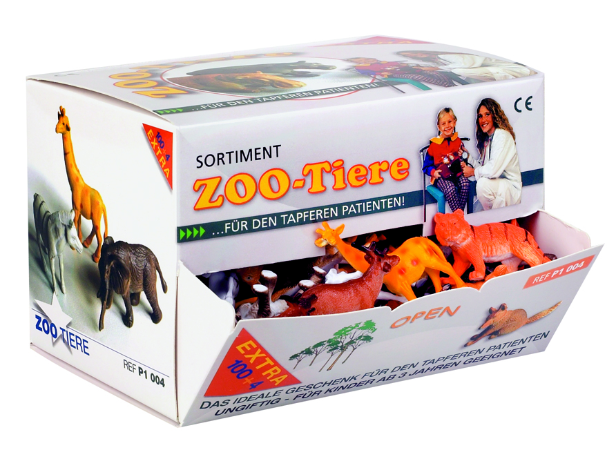 Zootiere aus bemaltem Kunststoff Zootiere aus bemaltem Kunststoff